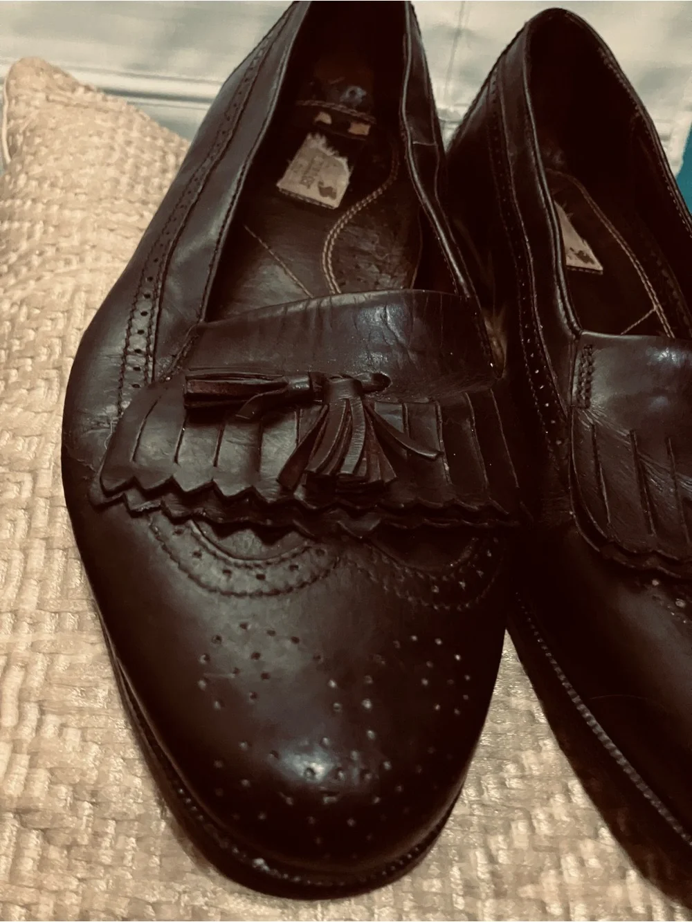 Women’s Black Tassel Fringe Loafers
